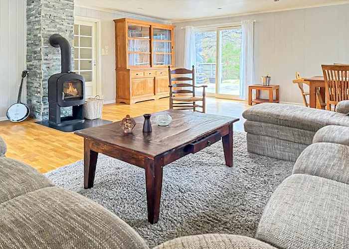 Beautiful In With House A Panoramic View Ferienhaus Kvammen